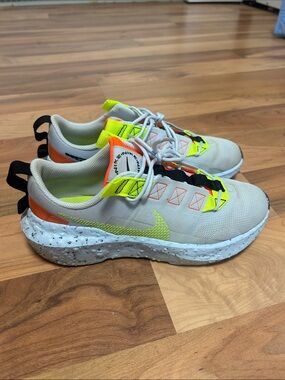 Nike Women’s Sneakers with Neon Lime & Orange Accents